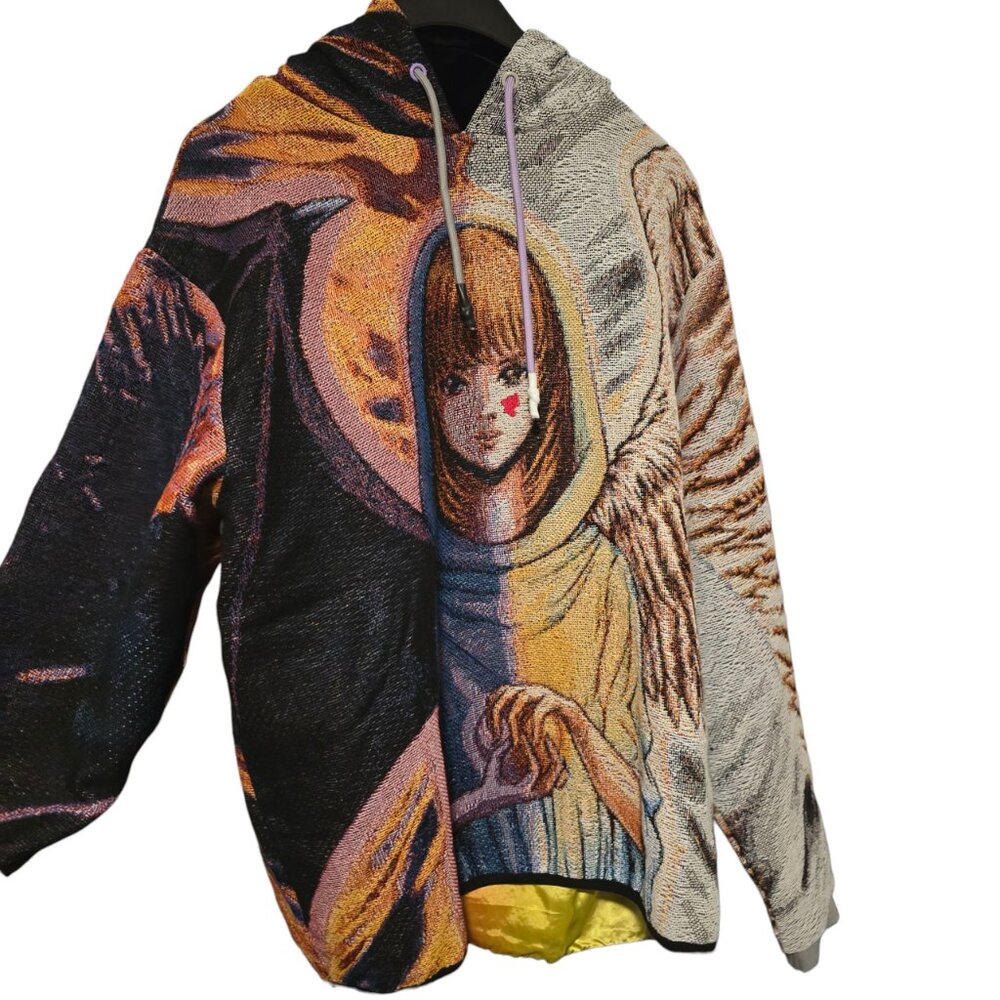 VERYRARE Heartbroken V2 Jacquard Woven Tapestry Hoodie XL – Heavy Artwear